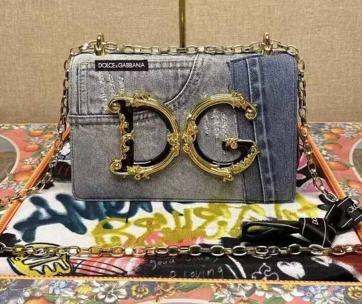 Сумка Dolce & Gabbana женский джинса темно-серый 192115