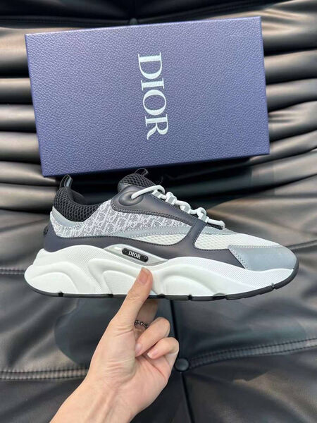 Мужские кроссовки Christian Dior мужской текстиль бирюзовый 154513-3