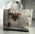 Сумка Prada женский текстиль графитовый 156237-1