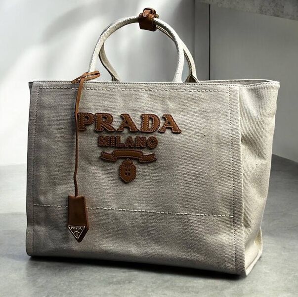 Сумка Prada женский текстиль графитовый 156237