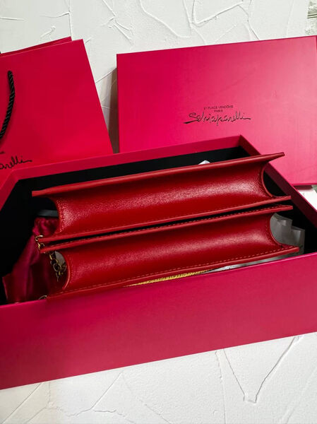 Сумка Schiaparelli женский кожа бордовый 174275-8