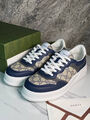 Мужские кеды Gucci мужской кожа графитовый 162455-8