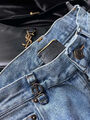 Джинсы Saint Laurent женский джинса бирюзовый 121653-5