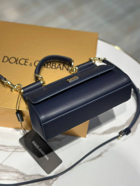 Сумка Dolce & Gabbana женский кожа синий 174223-4