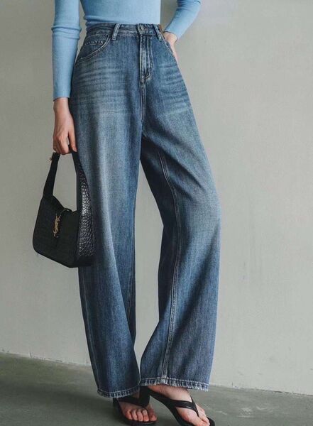 Джинсы Saint Laurent женский джинса синий 97723