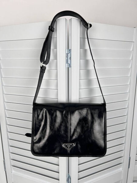 Сумка Prada женский кожа черный 175007-5