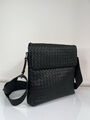 Мужская сумка мессенджер Bottega Veneta мужской кожа черный 149911-3