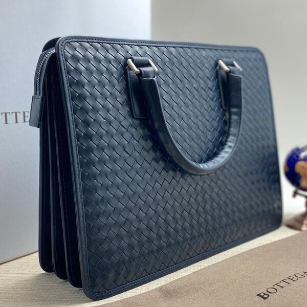Портфель Bottega Veneta мужской кожа синий 61994-12