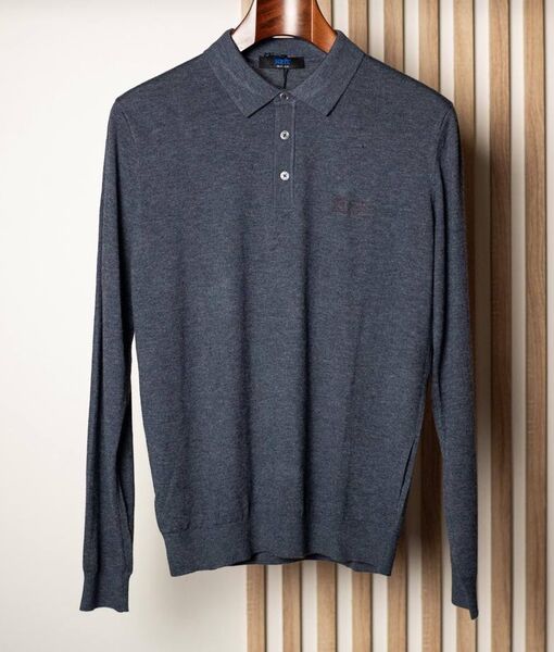 Мужское поло Kiton мужской графитовый 163515