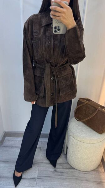 Куртка Miu Miu женский замша 198986