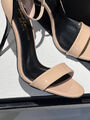 Босоножки Saint Laurent женский кожа бежевый 105225-2