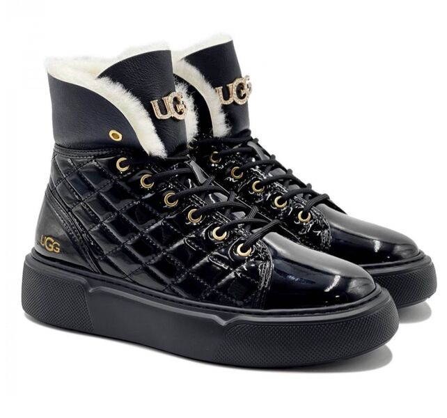 Угги Ugg женский кожа бежевый 132412