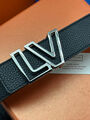 Мужской ремень Louis Vuitton мужской кожа черный 107718-2