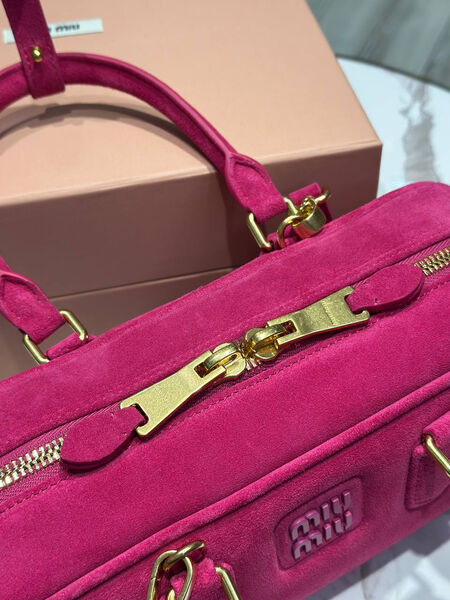 Сумка Miu Miu женский замша бордовый 192646-5