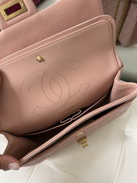 Сумка Chanel Vintage 25 см женский кожа оранжевый 102746-4