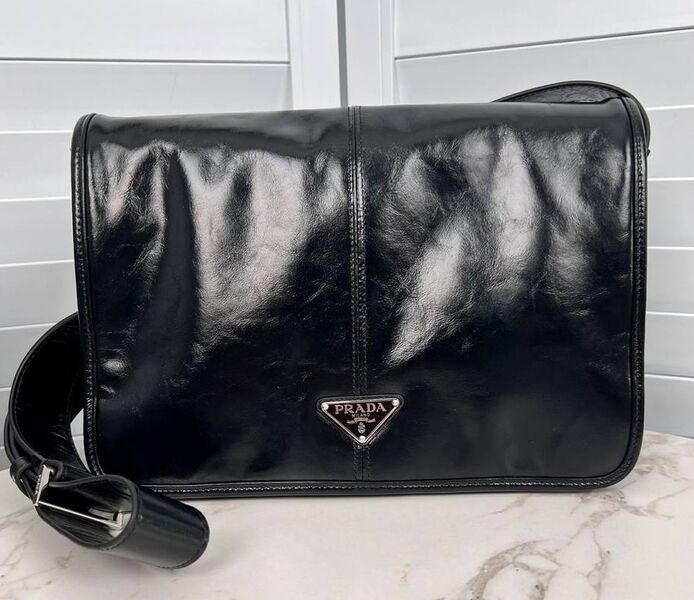 Сумка Prada женский кожа черный 175007
