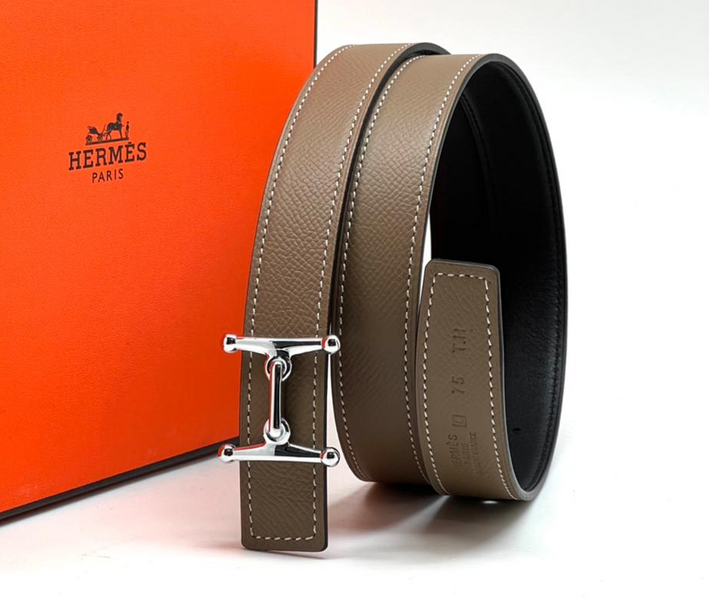 Женский ремень Hermès женский кожа бежевый 21727