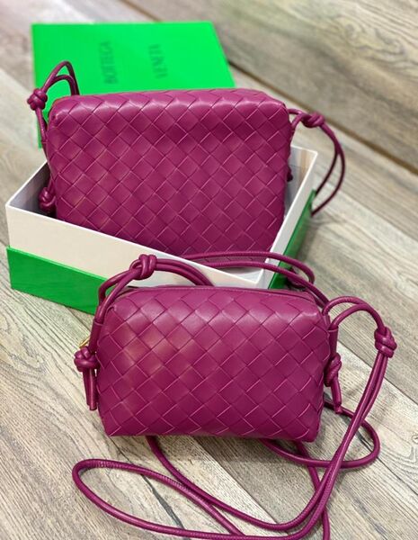 Сумка Bottega Veneta женский кожа бордовый 72588-3