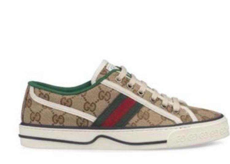 Кеды Gucci женский текстиль бежевый 24851-4