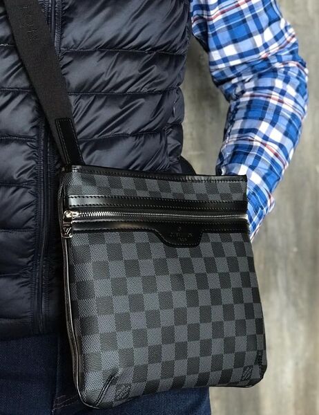 Мужская сумка мессенджер Louis Vuitton мужской канва графитовый 76104