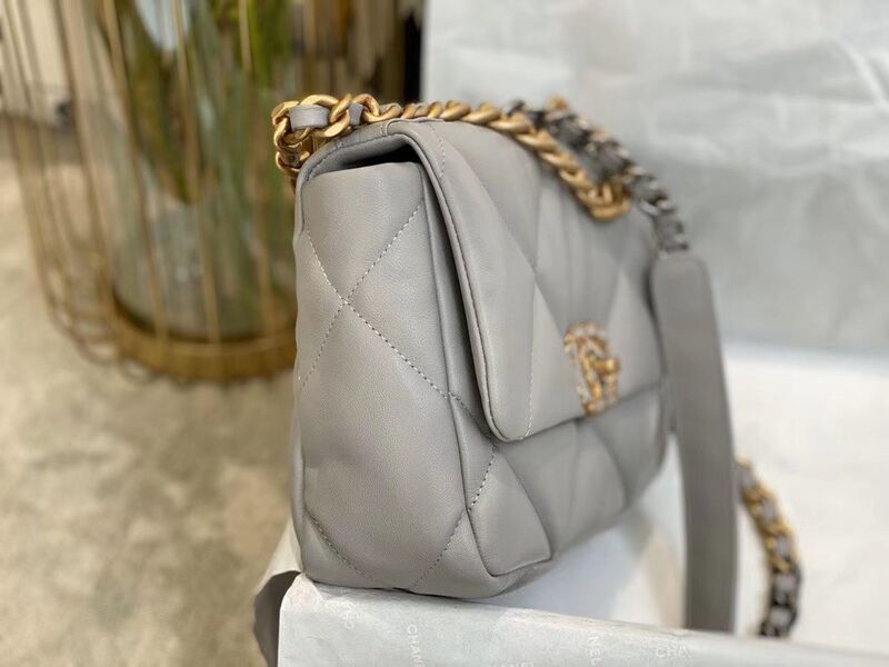 Сумка Chanel (26см) женский кожа графитовый 73556-2