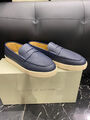 Мужские лоферы Bunello Cucinelli мужской кожа графитовый 47718-4