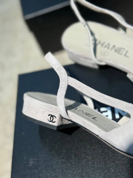 Туфли Chanel женский замша графитовый 195175-2