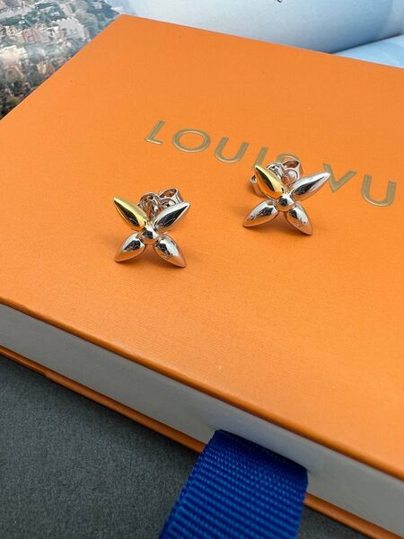 Серьги Louis Vuitton серебристый 175403