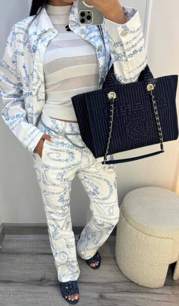 Брюки Chanel женский белый 191069-2