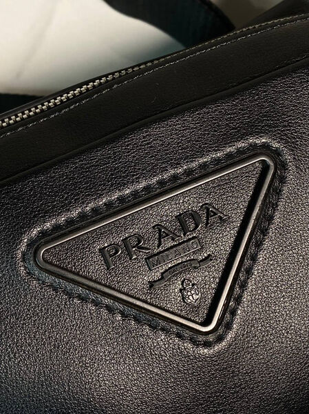 Мужская сумка мессенджер Prada мужской кожа черный 167086-10