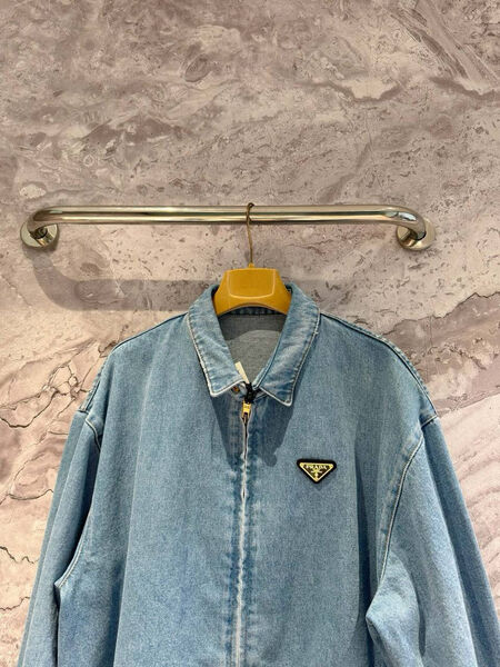 Куртка джинсовка Prada женский джинса бирюзовый 144065-7