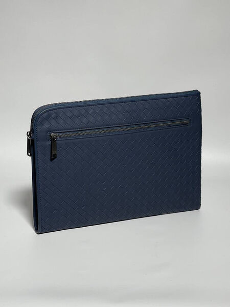 Мужская папка а4 Bottega Veneta мужской кожа синий 149932-4