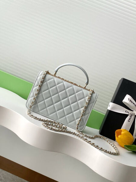 Сумка Chanel женский кожа графитовый 196552-2