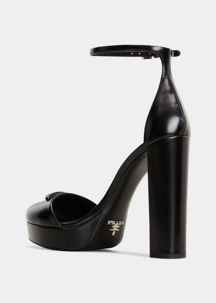 Туфли Prada женский кожа черный 80981-3