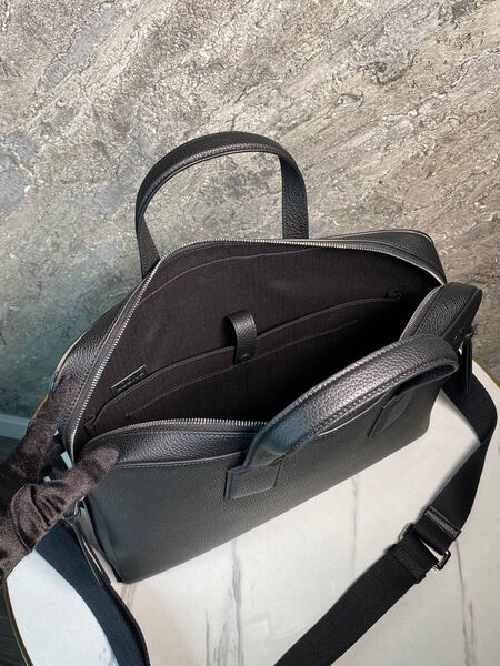 Мужской портфель Loewe мужской кожа черный 52083-10