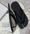 Шлепки Maison Margiela женский резина черный,серебристый 105357