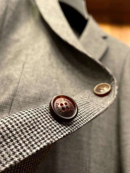 Мужской пиджак Zegna мужской графитовый 130597-3