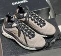 Кроссовки Chanel женский замша бежевый 147690-1