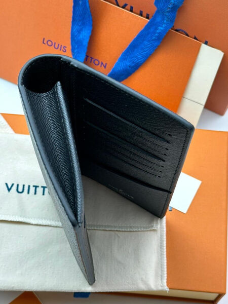 Мужской портмоне Louis Vuitton мужской кожа графитовый 107701-6