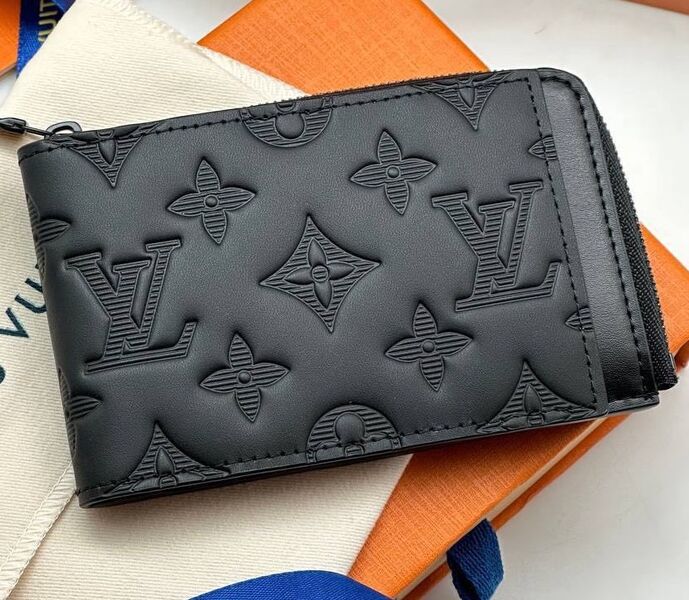 Картхолдер Louis Vuitton мужской кожа черный 108251
