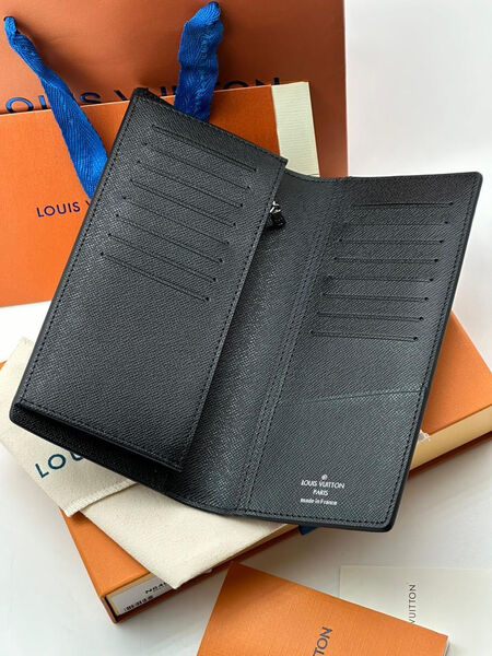 Мужской портмоне Louis Vuitton мужской кожа графитовый 107701-4