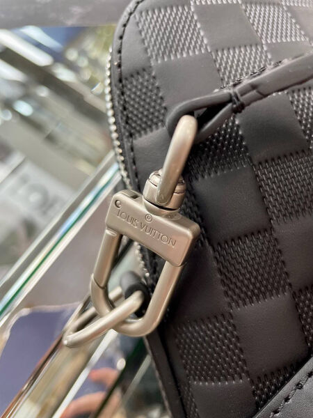 Мужской портфель Louis Vuitton мужской кожа черный 97627-7