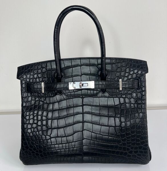 Сумка Hermès Birkin 30 женский кожа черный 140344