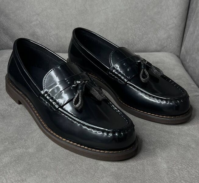 Лоферы Brunello Cucinelli женский кожа черный 175307
