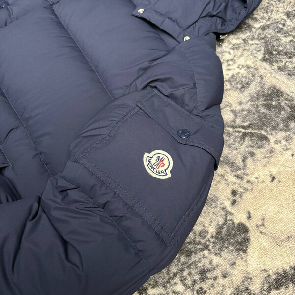 Мужской пуховик Moncler мужской синий 167334-3