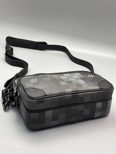 Мужская сумка мессенджер Louis Vuitton мужской кожа графитовый 200785-4