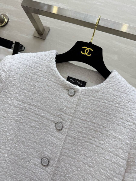 Пиджак Chanel женский твид белый 195225-3