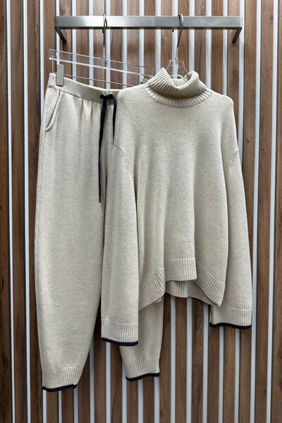 Костюм Brunello Cucinelli женский вязаная ткань бежевый 124789-4