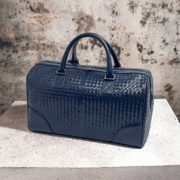 Дорожная сумка Bottega Veneta мужской кожа синий 121769-2
