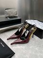 Женские туфли Saint Laurent женский кожа фиолетовый h7575323-1-6